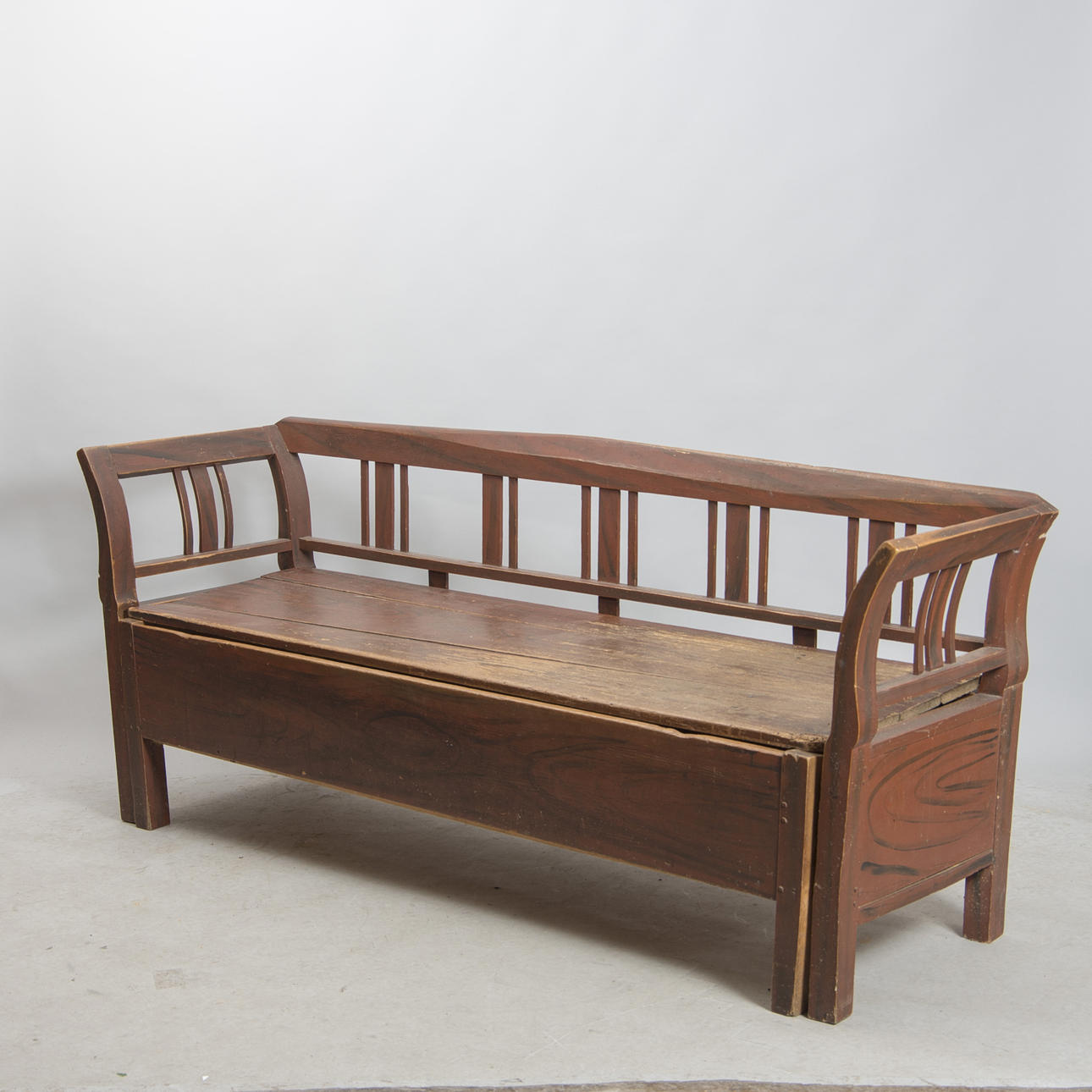 KÖKSSOFFA, drickamålad fur, 1800-tal.