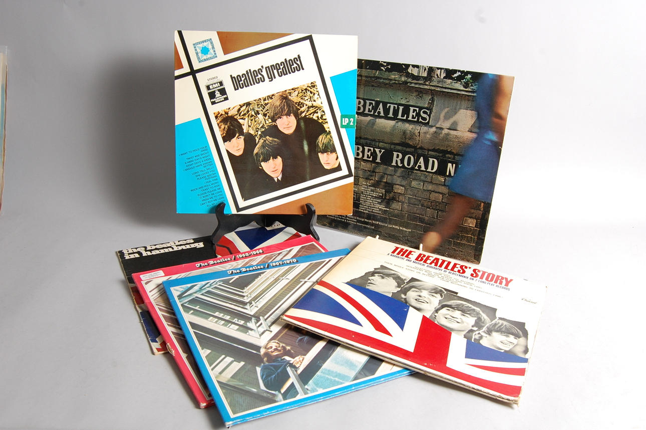LP-SKIVOR, 11 st, Beatles.