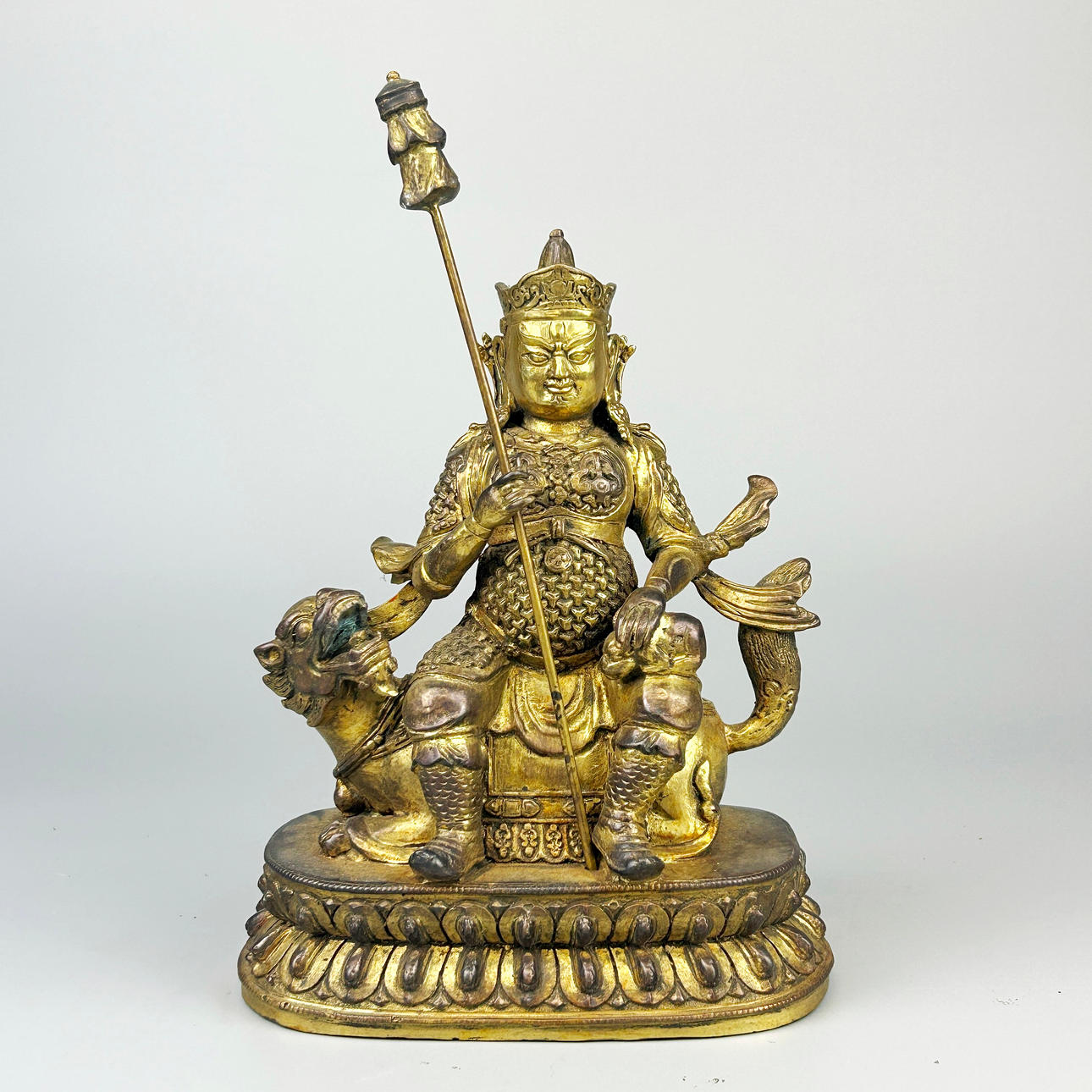 SINO-TIBETAN BRONZE DEITY.