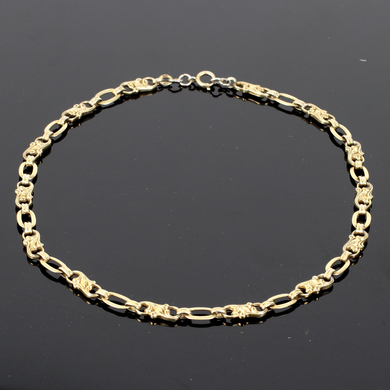 (6A48) COLLIER, förgyllt silver, 1900-tal.