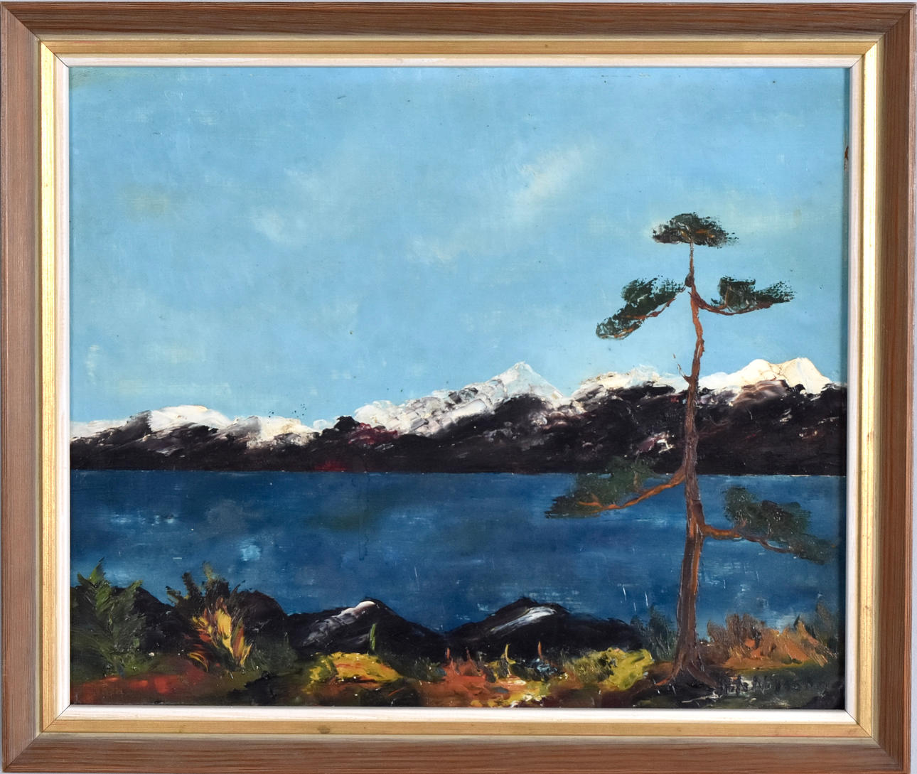 NILS NILSSON. Oil on panel.