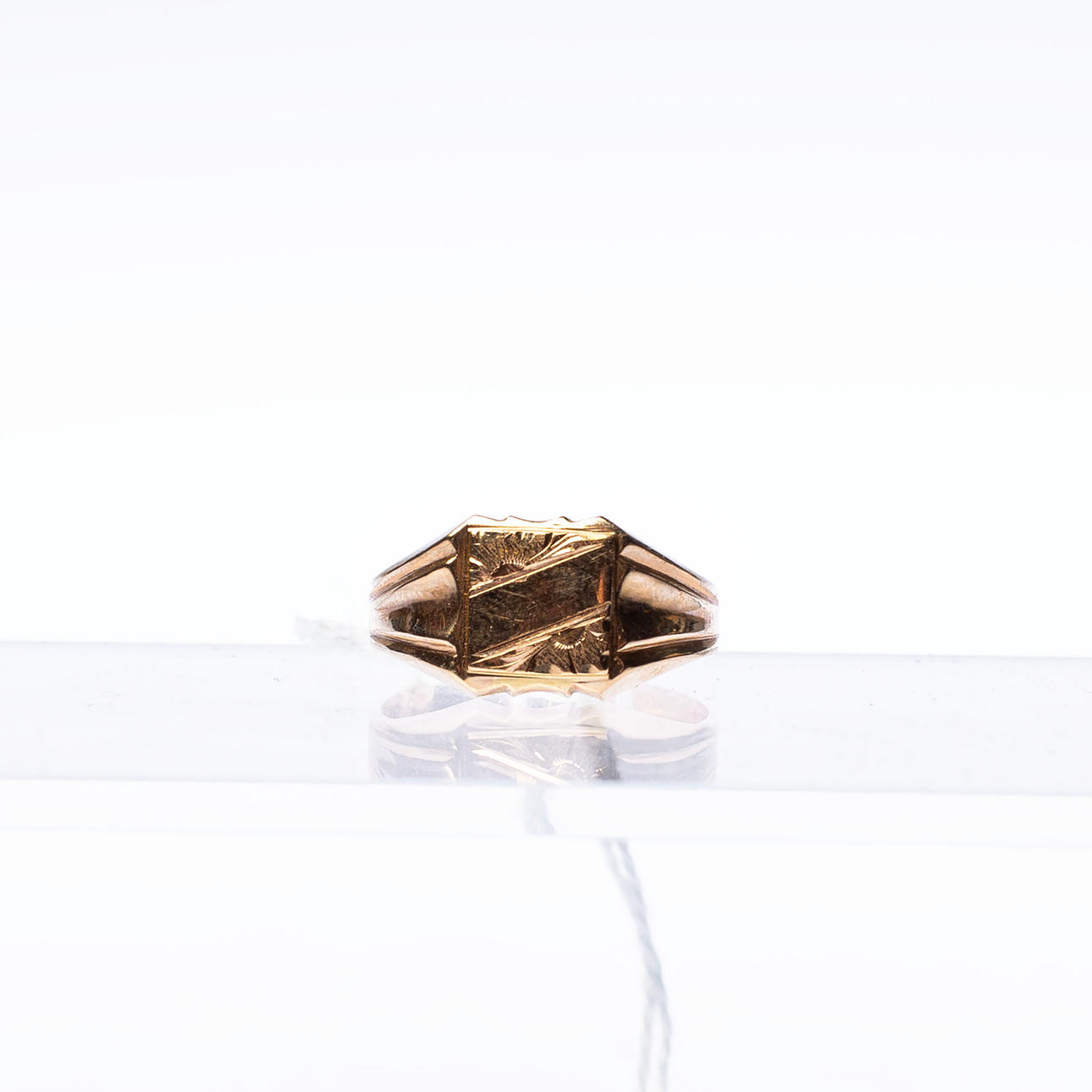 KLACKRING, 14k guld ca 4g.