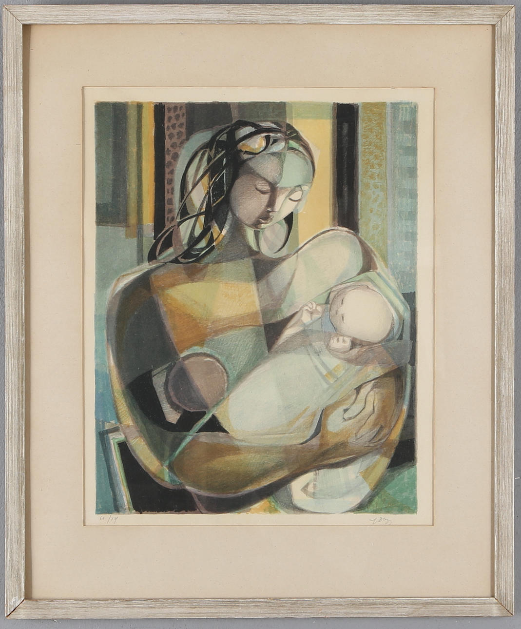 GEORGES DAYEZ. Färgitografi, signerad och numrerad (66/120).