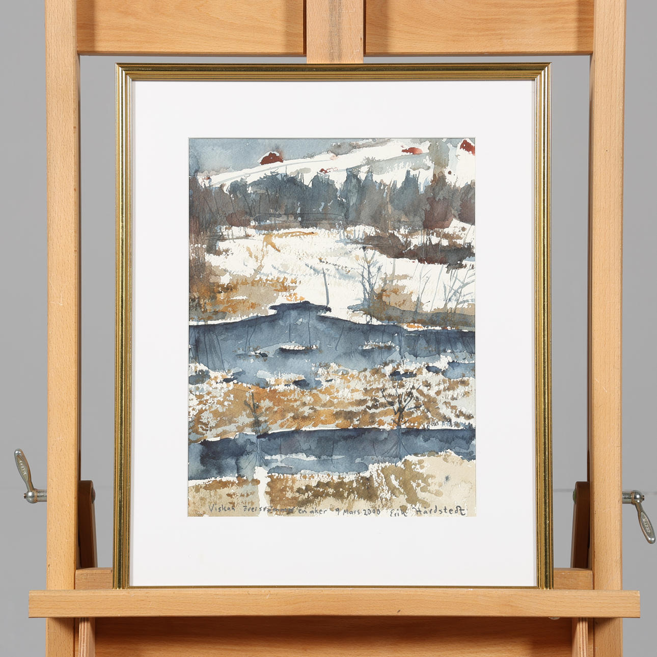 ERIK HÅRDSTEDT. WATERCOLOUR, signed.
