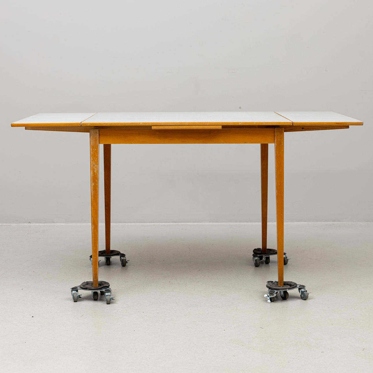 DINING TABLE, with pull-out leaves, beech, Perstorp top, branded ...