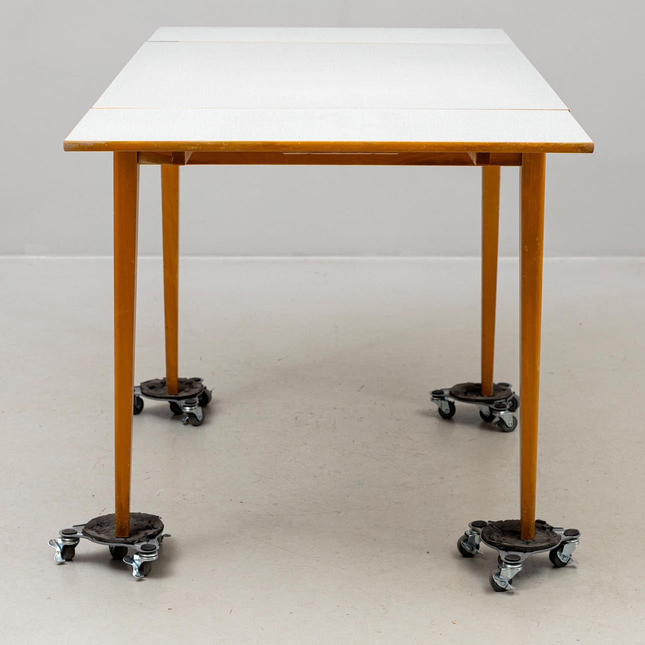DINING TABLE, with pull-out leaves, beech, Perstorp top, branded ...