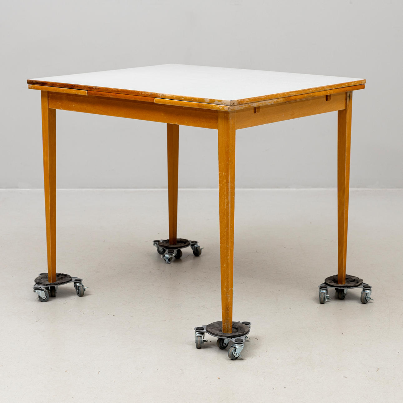 DINING TABLE, with pull-out leaves, beech, Perstorp top, branded ...