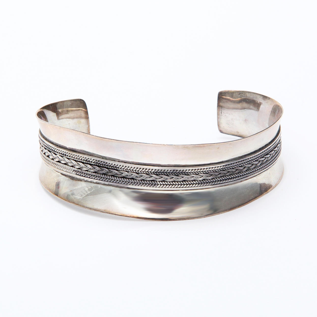 ARMBAND, sterlingsilver, stelt.