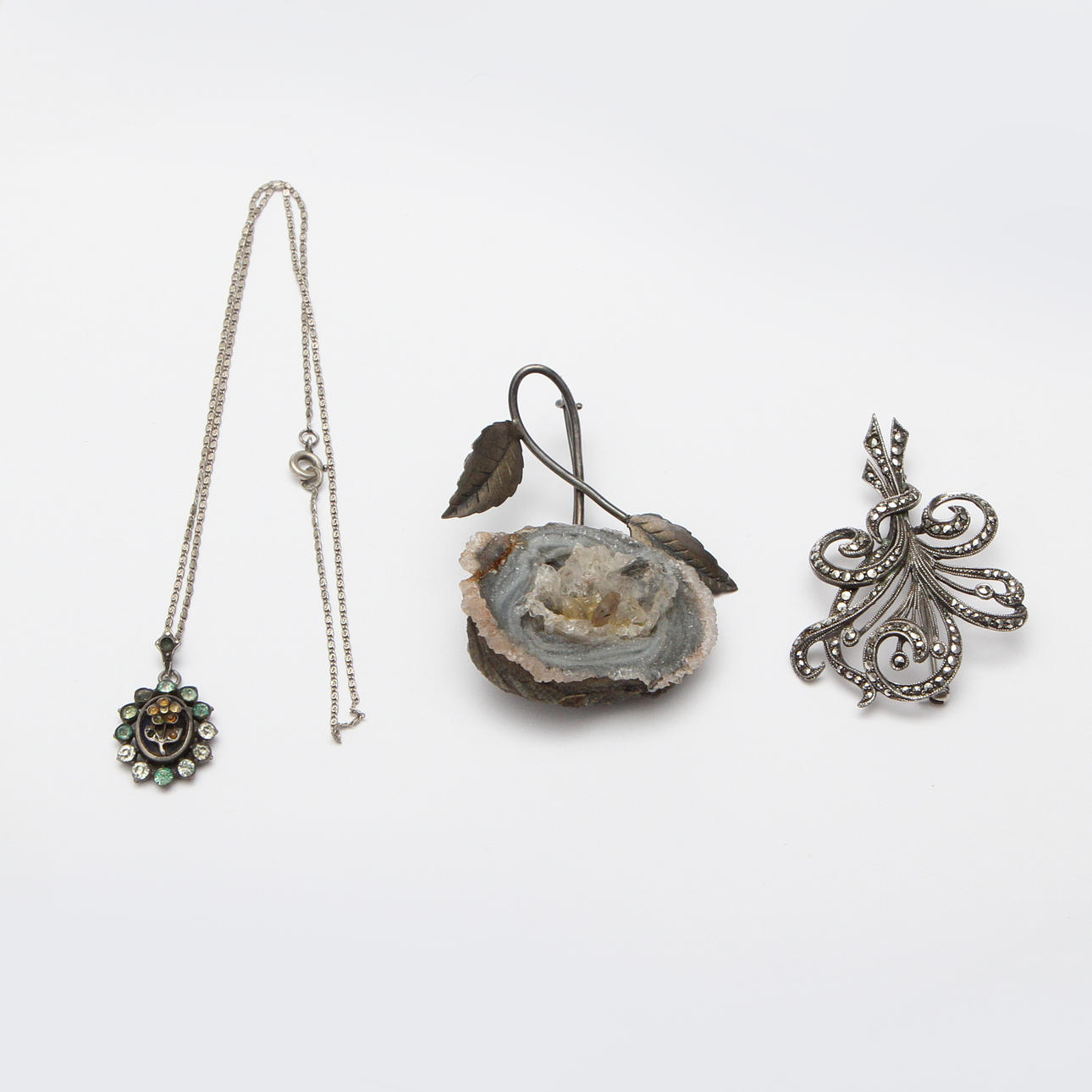 SMYCKEN, 3 delar, delvis silver.