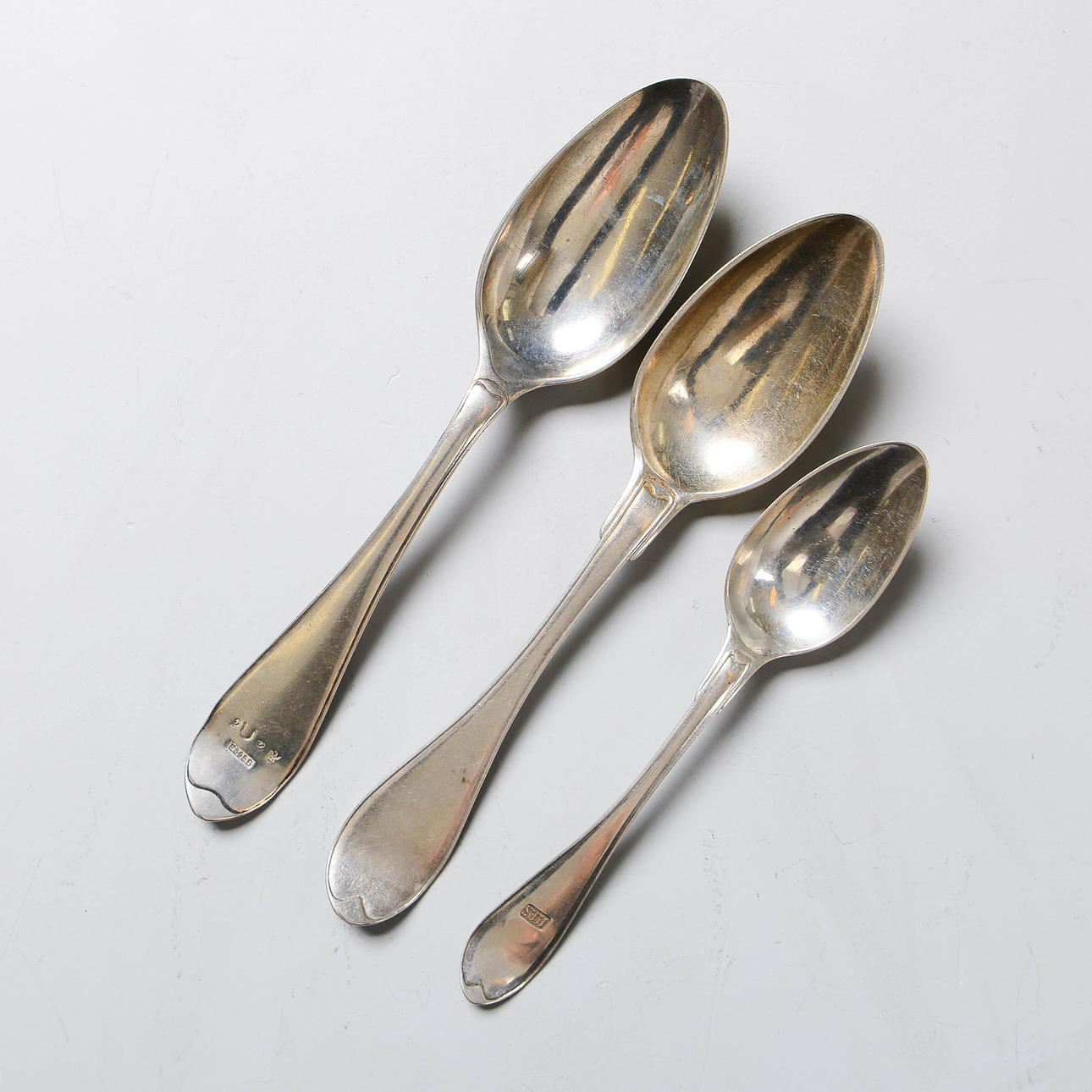 SKEDAR, 3 st, silver, 1802, 1808 & 1824.