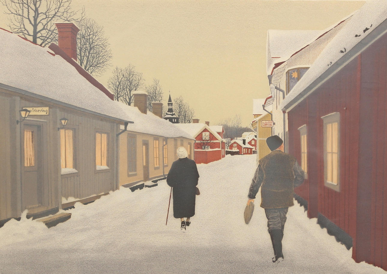 REINHOLD LJUNGGREN. lithograph, signed and numbered.