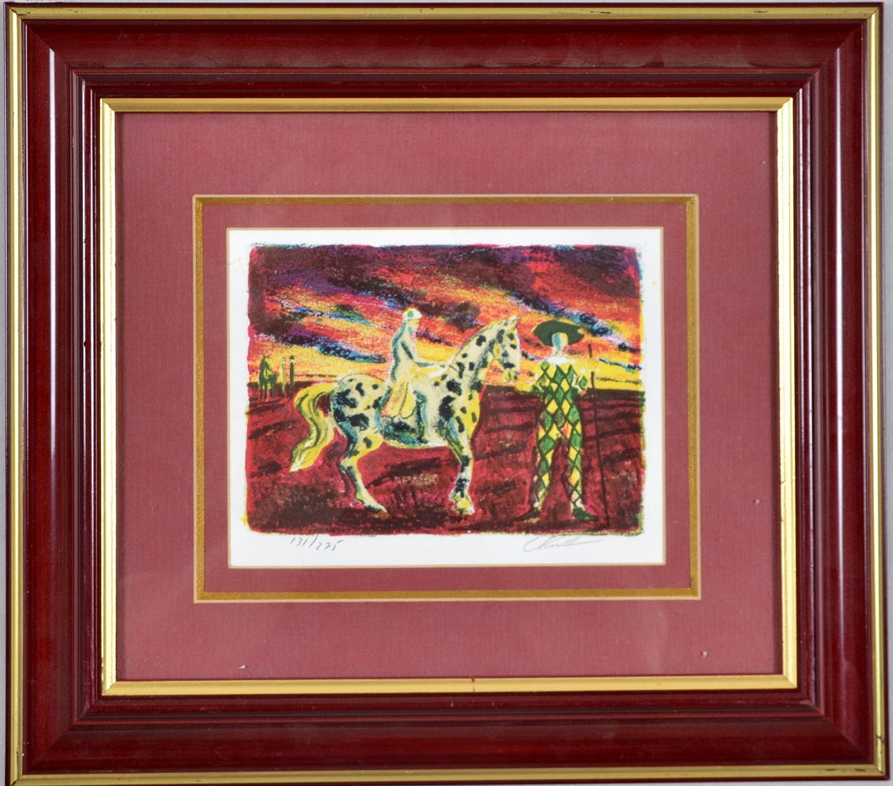 OIDENTIFIERAD KONSTNÄR. Färglitografi.