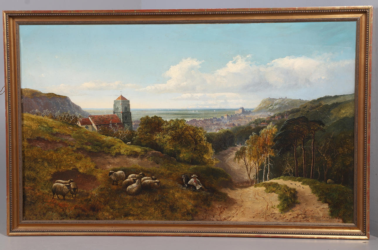 EDMUND JOHN NIEMANN (1813-1876). 'HASTINGS FROM PARK HILL'.