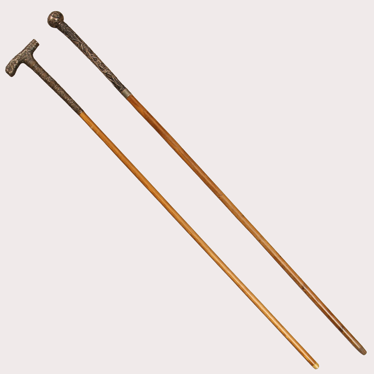 KÄPPAR, Silverknoppar med motiv, spanskrör.