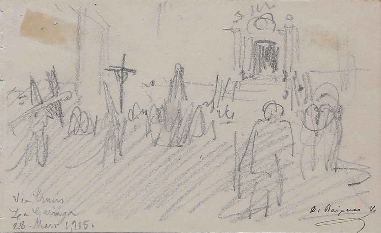 DIONÍS BAIXERAS. Procession.