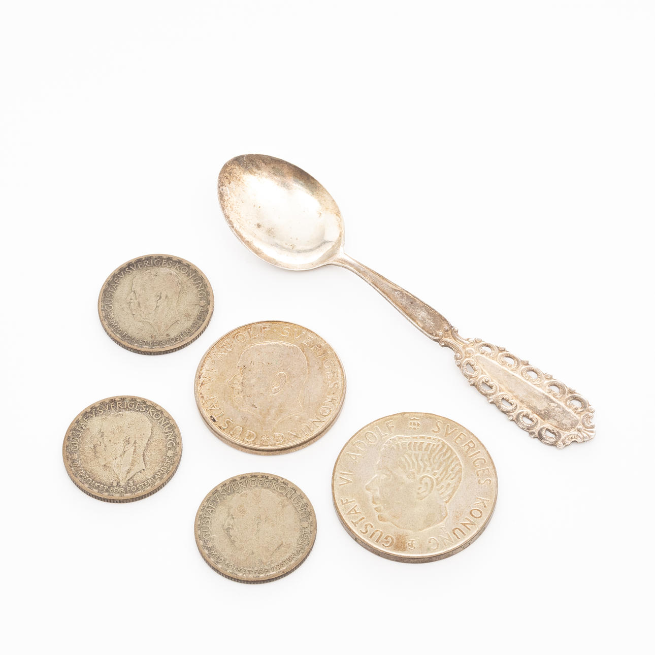 MYNT & SKED, 6 delar, Silver.