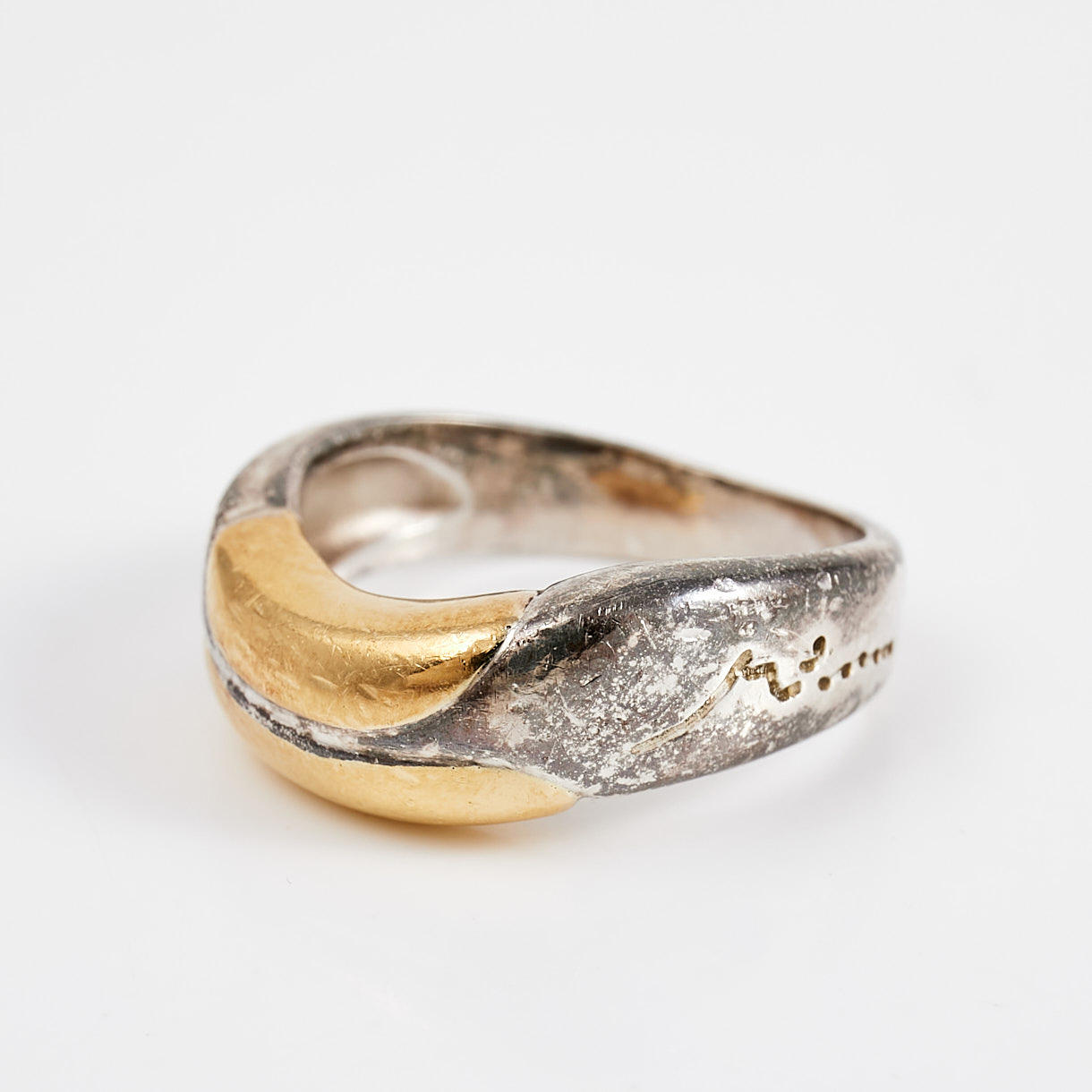 MINAS SPIRIDIS, ring, sterling silver/18k gold, for Georg Jensen ...