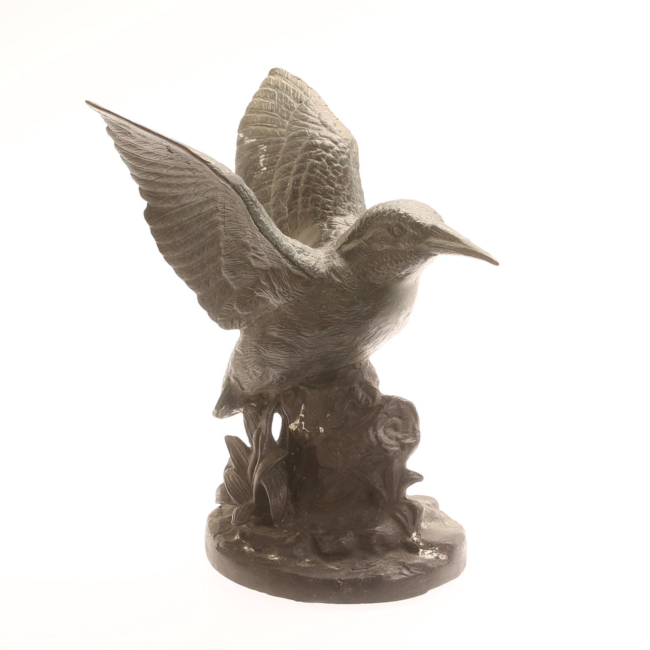 SKULPTUR, fågel, brons.