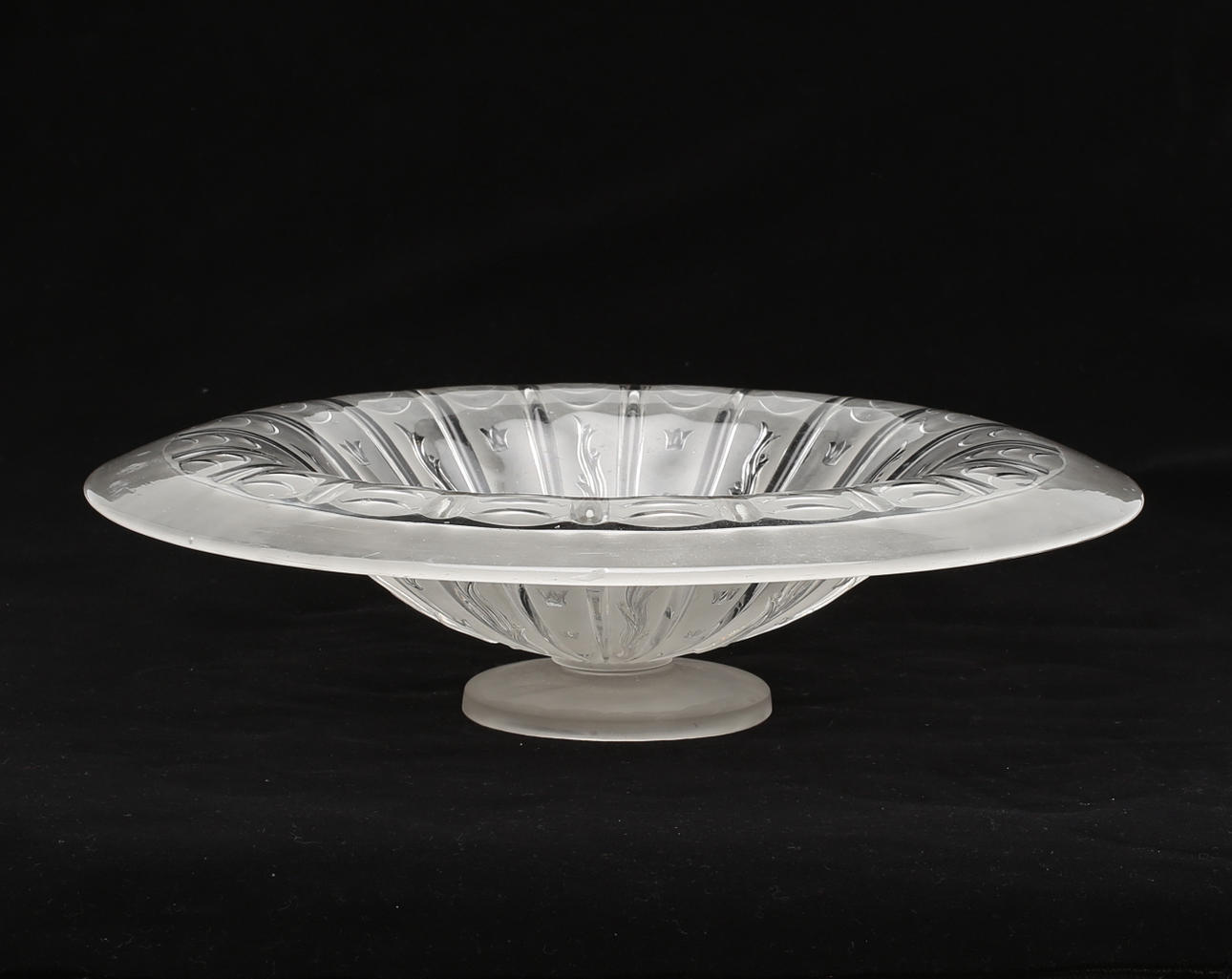 EDVIN OLLERS. Skål, glas, Elme glasbruk.