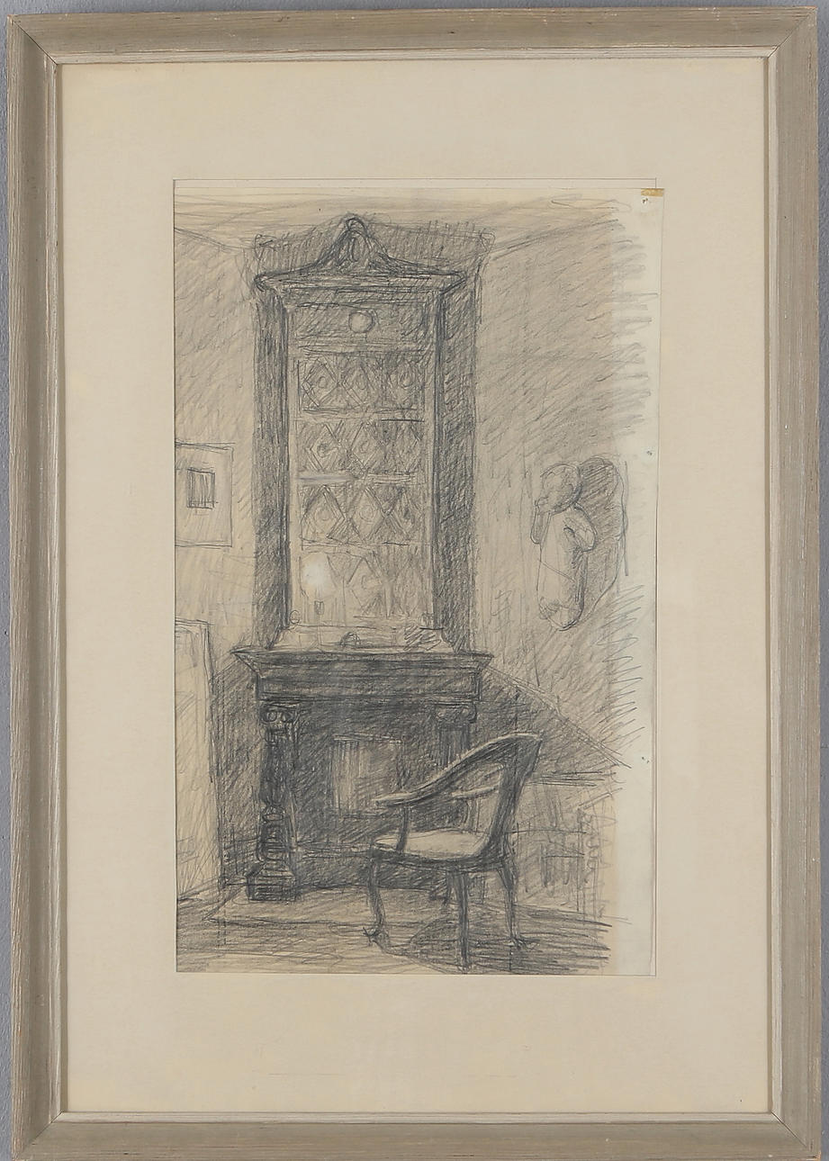 BÖRJE SANDELIN. Teckning, blyerts.