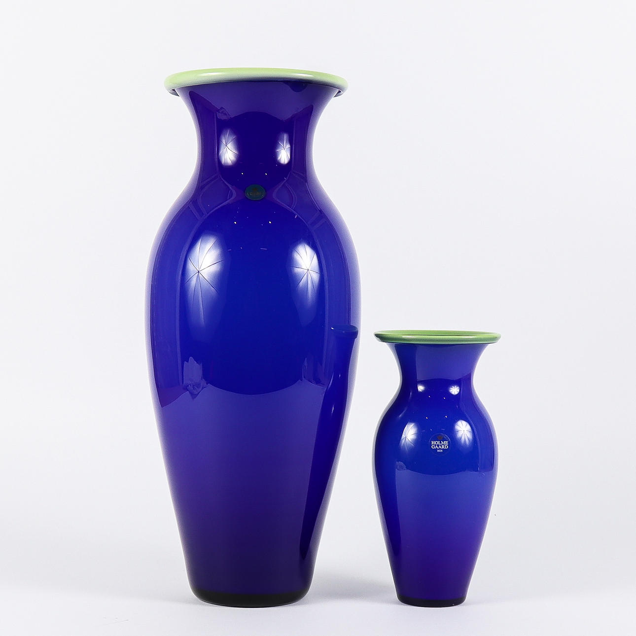 VASER 2 stycken, glas.