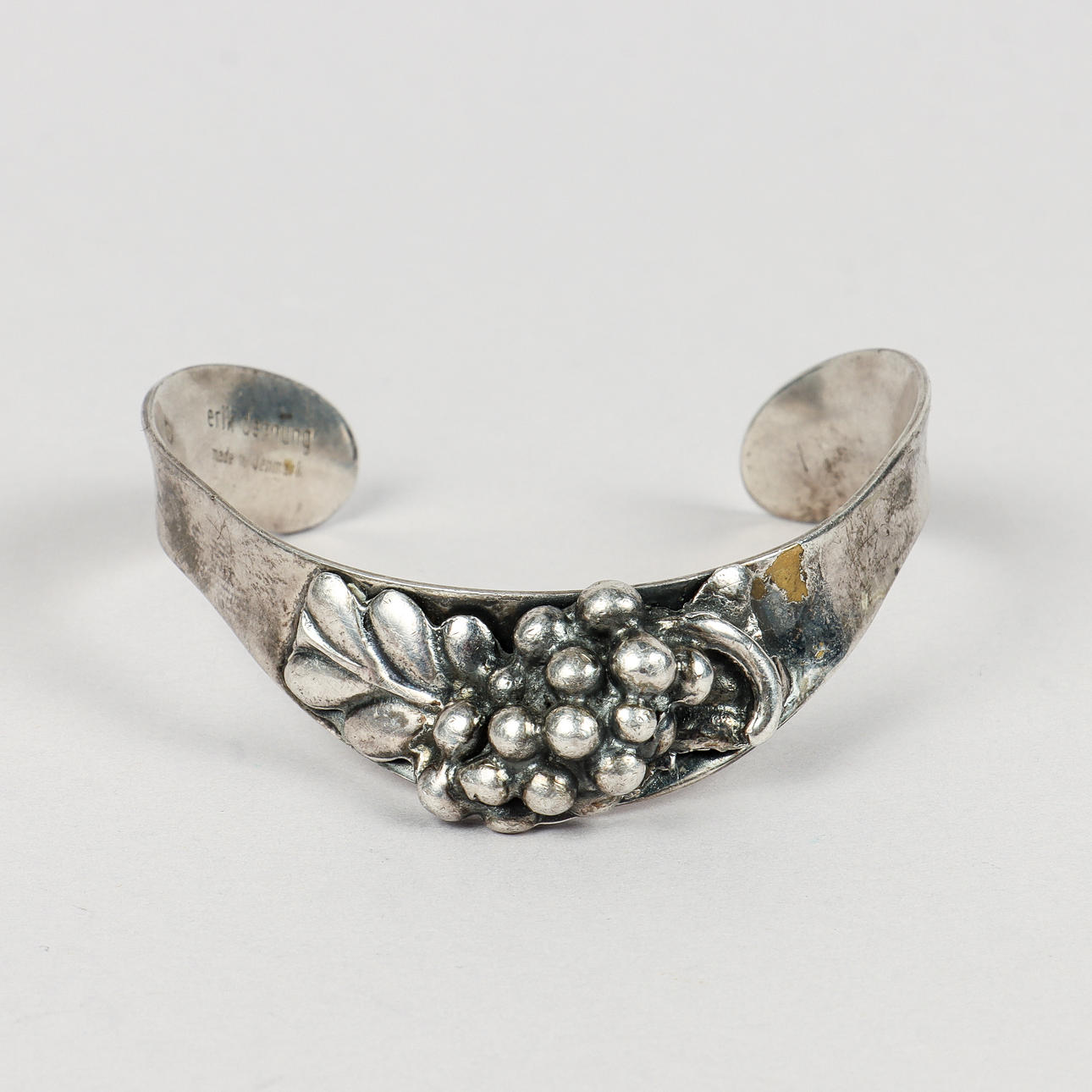 ERIK DENNUNG. Armring, nysilver, Danmark.