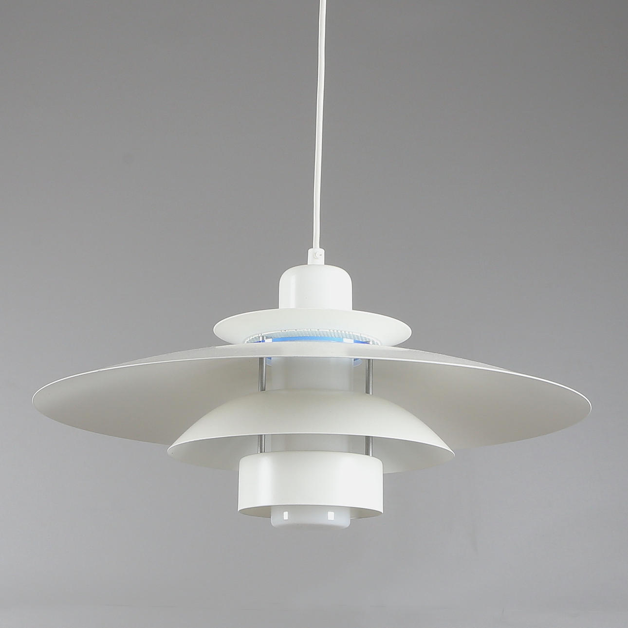 CEILING LAMP, white metal, Thorn, 1900s.