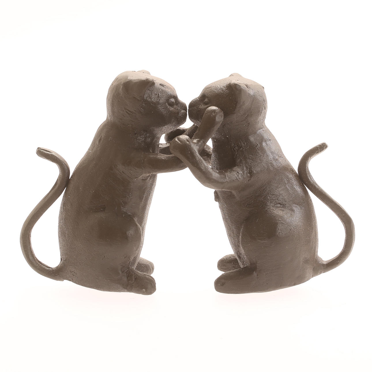 SKULPTUR, katter, gjutjärn, samtida.