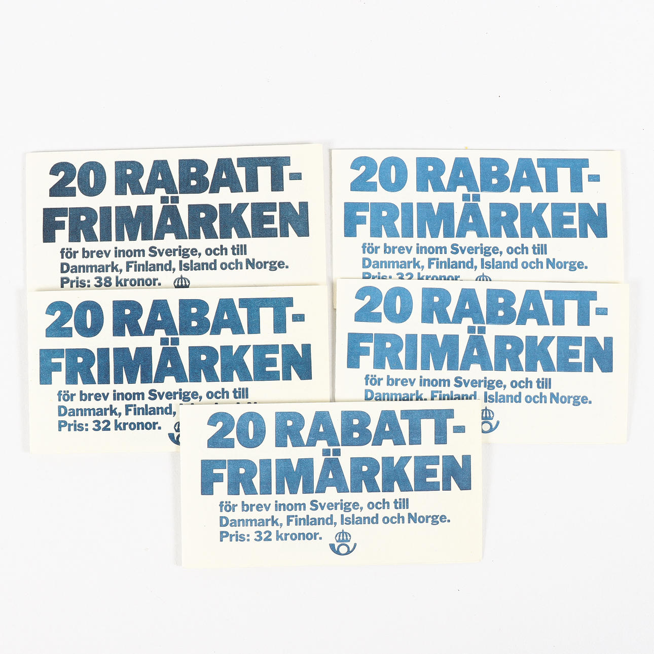 RABATTFRIMÄRKEN 5 häften.