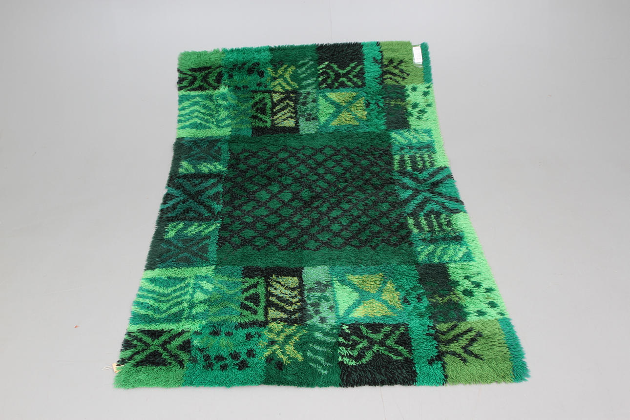 RYAMATTA, "Borggård", Wahlbecks Mattor Linköping, 137 x 200 cm.