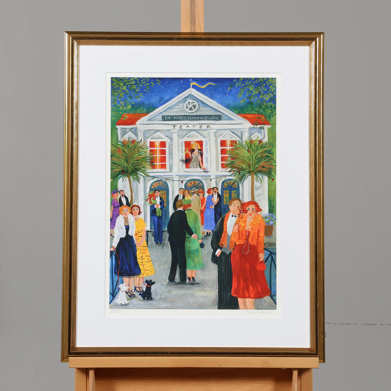 PERNILLA STAPPE. LITHOGRAPH, signed, numbered 28/40.