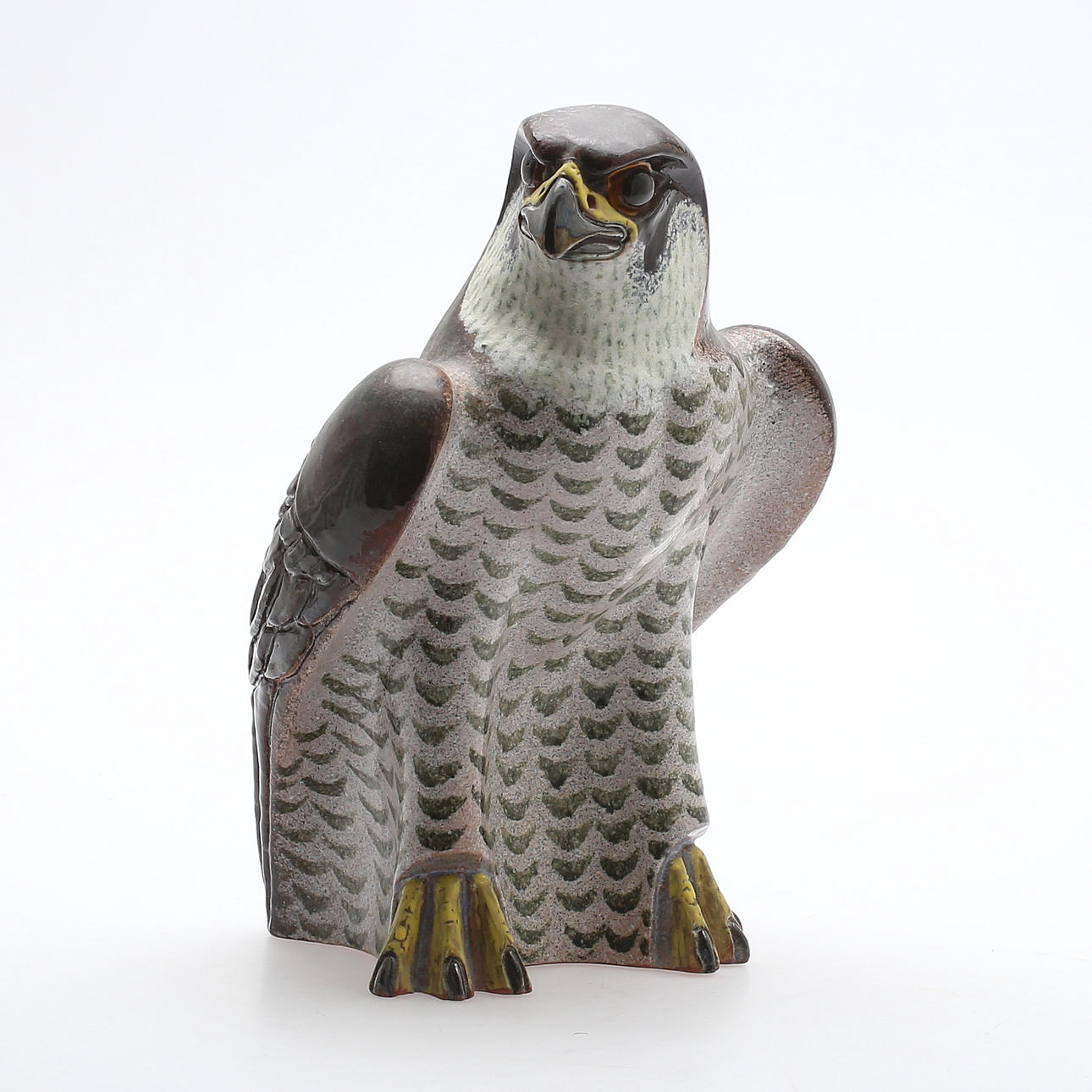 SKULPTUR, keramik, falk, Thomas Hellström, Nittsjö, 1900-talets andra hälft.