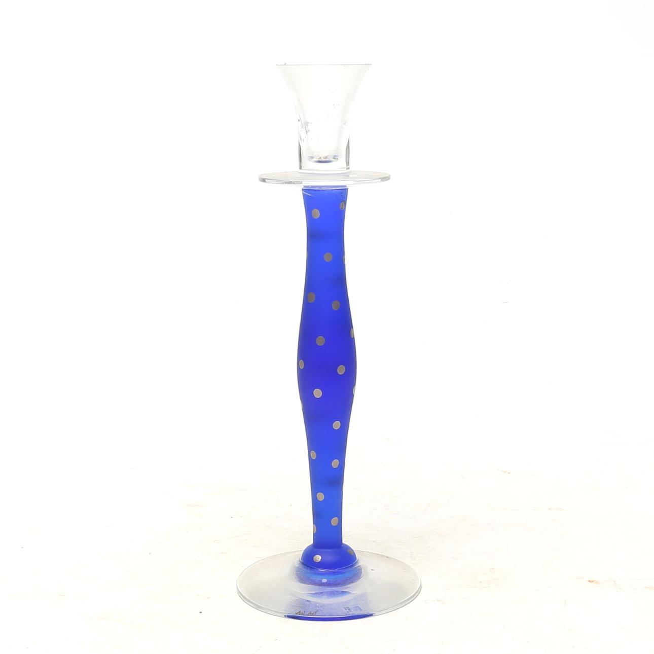 ANN NILSSON. LJUSSTAKE, glas, Orrefors, Celeste.
