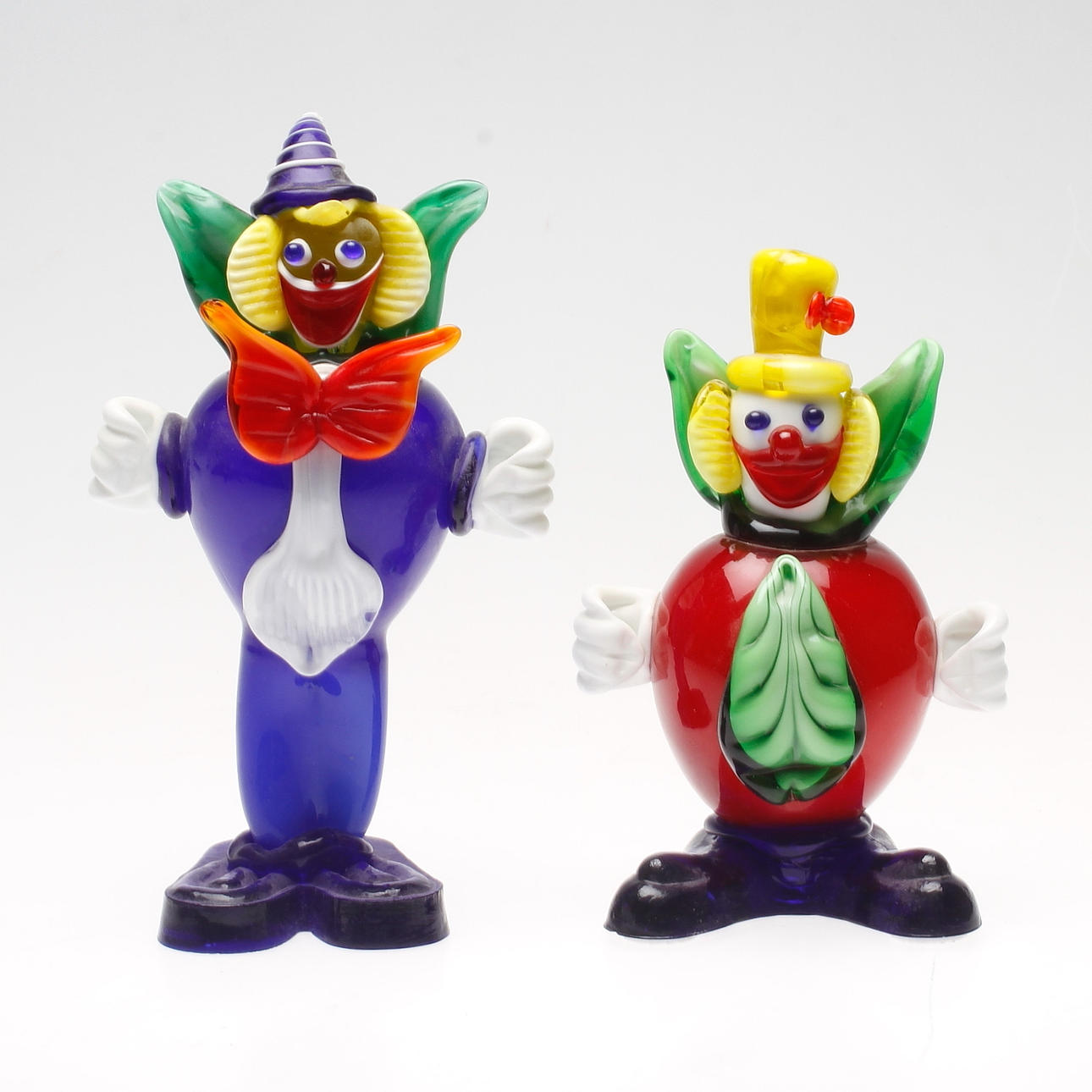 FIGURINER, 2 st. glas, 1900-tal.