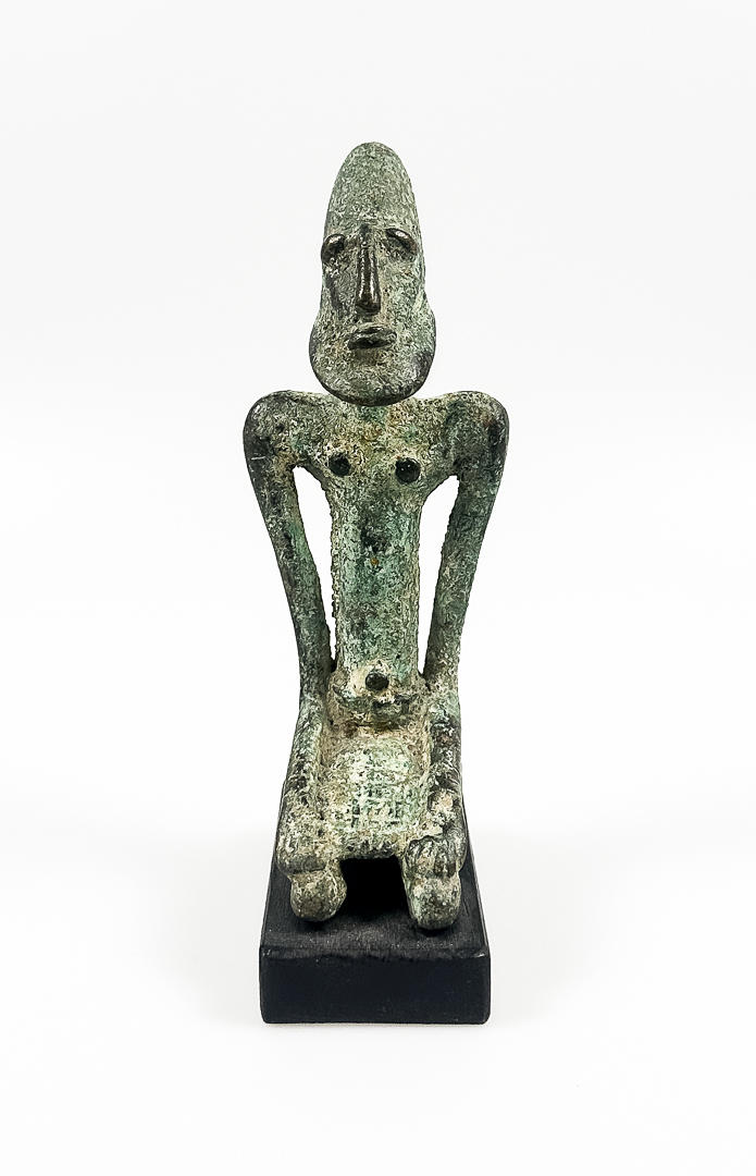 SKULPTUR, patinerad brons, Afrika.