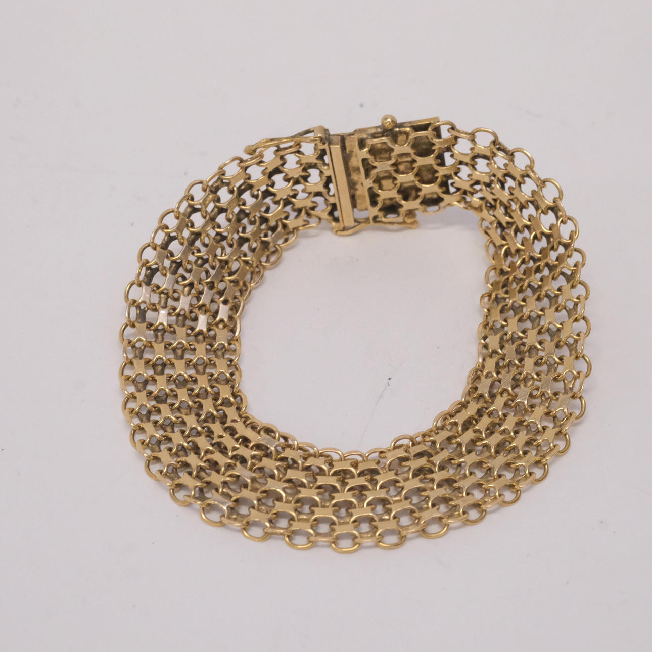 ARMBAND, X-LÄNK, 18K GULD.