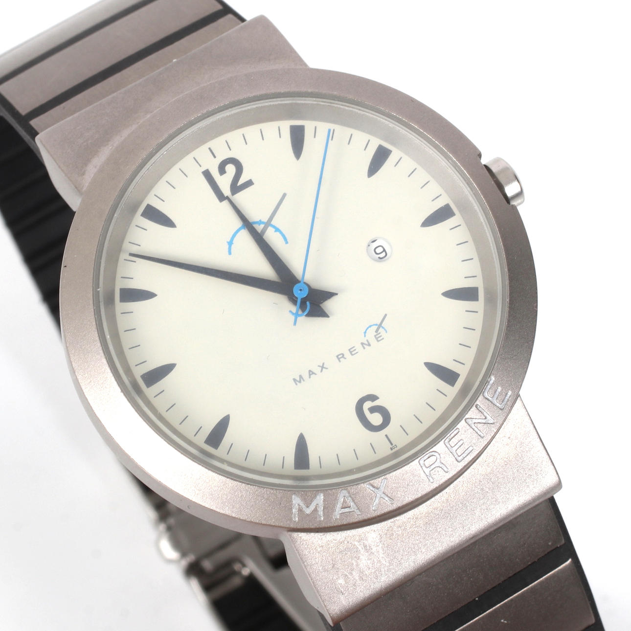 ARMBANDSUR, titanium, quartz, Max Rene. 2000-tal.
