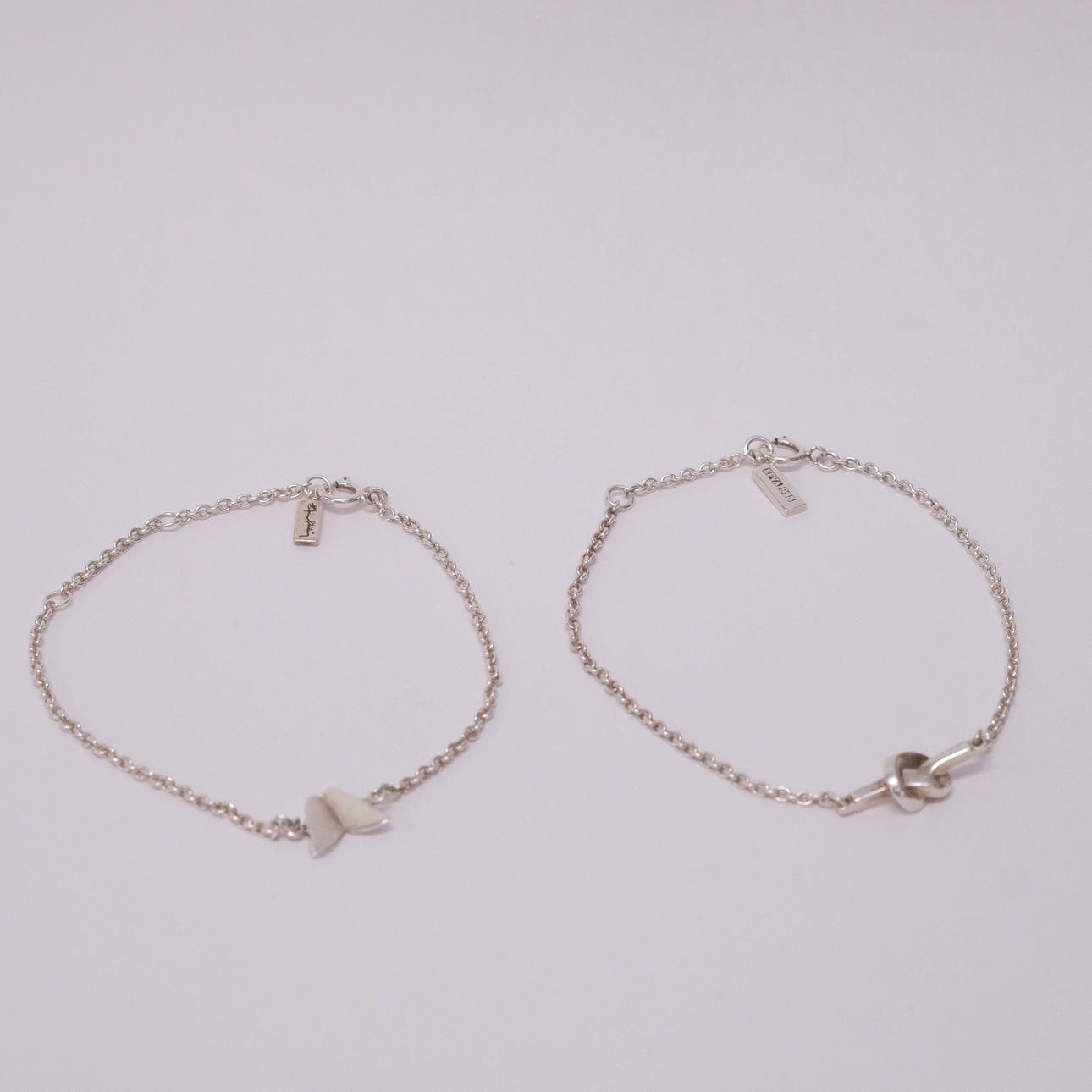 EFVA ATTLING. ARMBAND, SILVER, TVÅ STYCKEN.