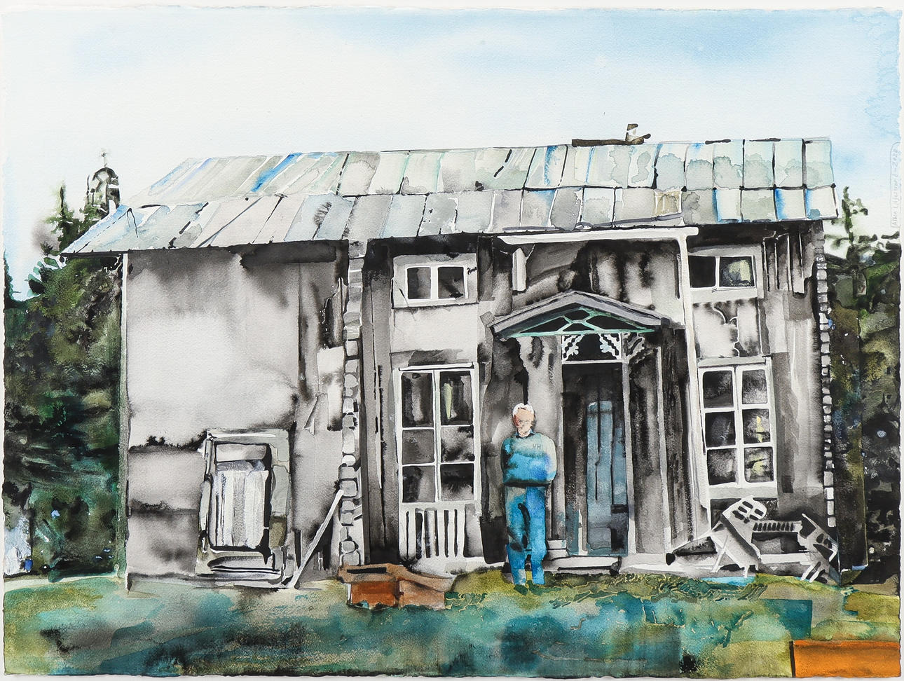 ALBIN LILJESTRAND. Gårdsbild.