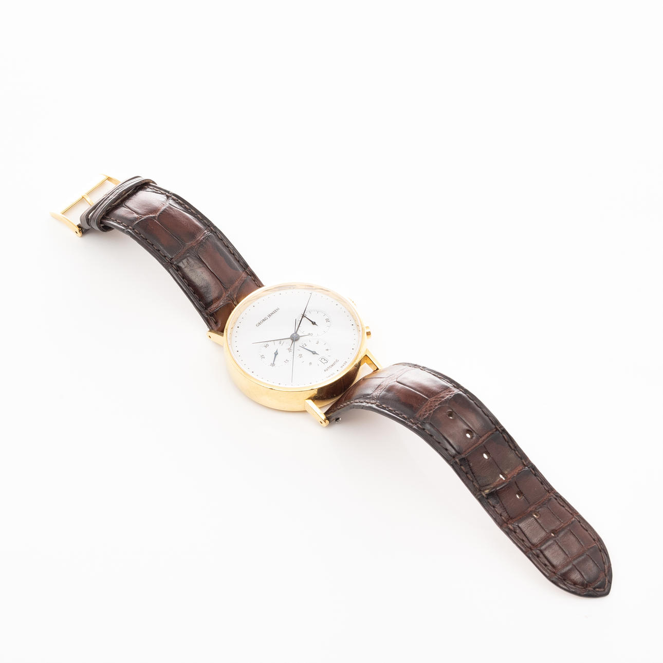 HENNING KOPPEL, Georg Jensen, Koppel Chronograph, wristwatch, 18K