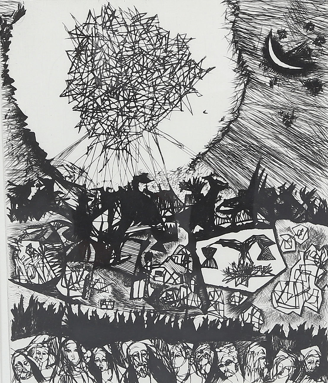 HERMANN TALVIK. Etching, signed.