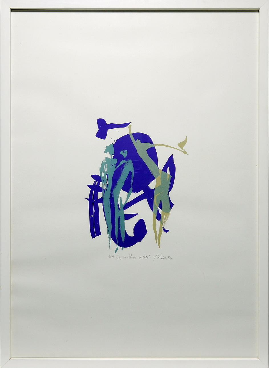 MEGYERI, ERIKA. Paso doble, serigrafi, numrerad, daterad och signerad 1994.