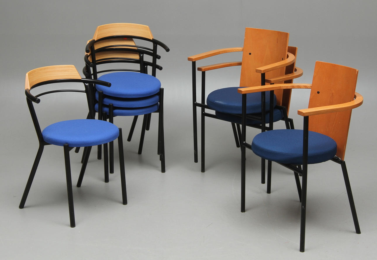 STOLAR 3 st Martela samt STOLAR 4 st Lanab Design, 1900/2000-tal.