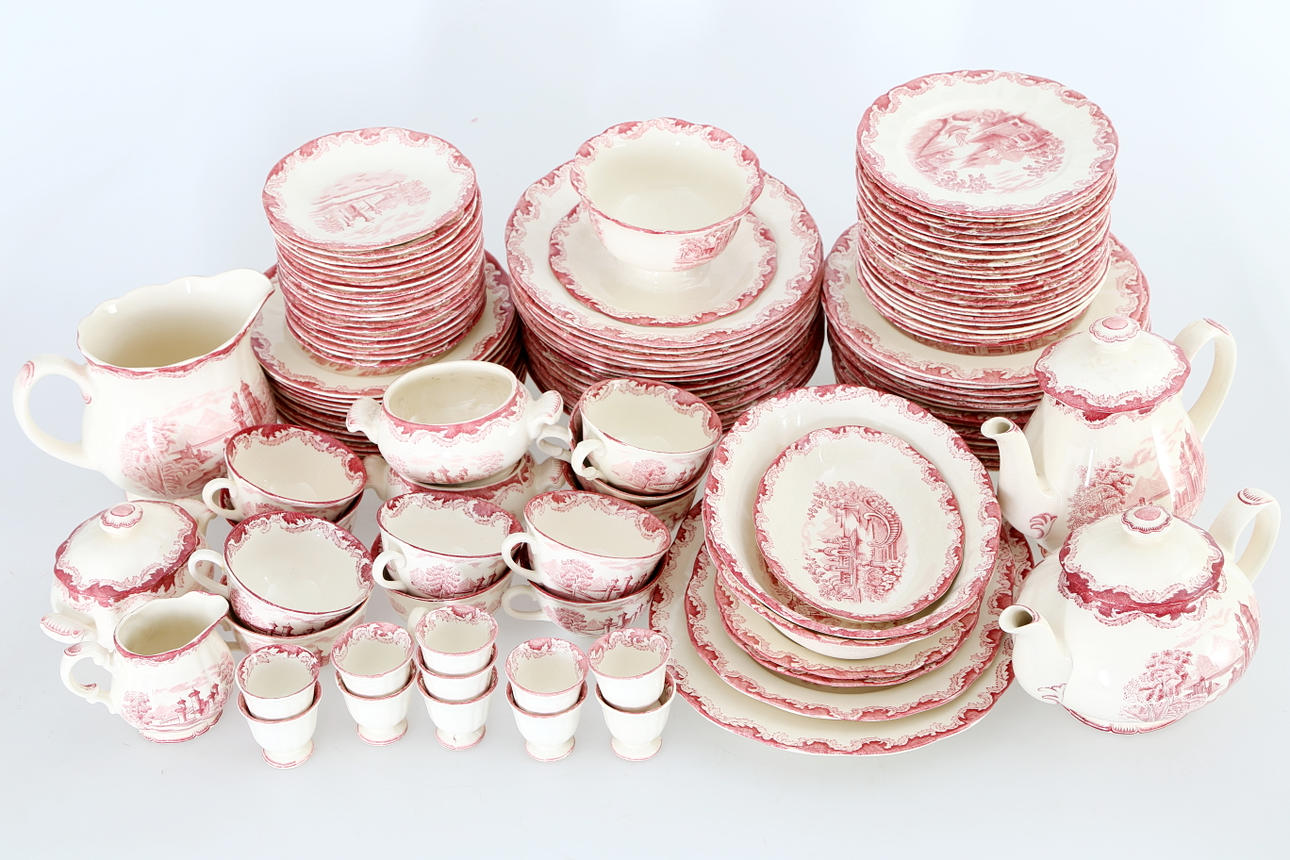 MAT samt TESERVIS, 119 delar, "Bengali", Rörstrand.