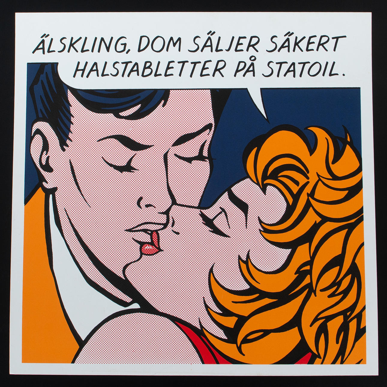 ROY LICHTENSTEIN. EFTER. Reklamaffisch för Statoil, 1990-tal.