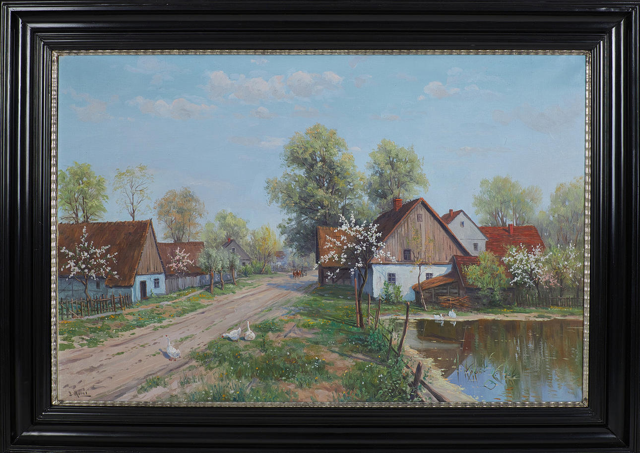 BRUNO MORAS (1883-1939). Bylandskap.
