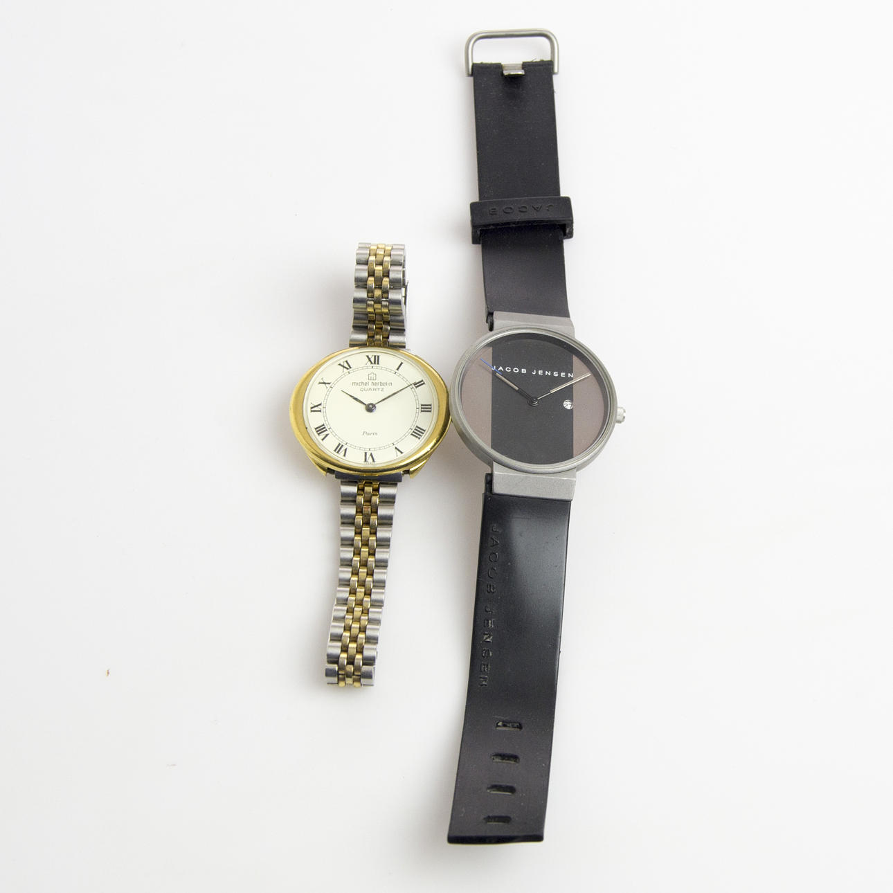 ARMBANDSUR, 2 stycken, Jacob Jensen samt Michel Herberlin.