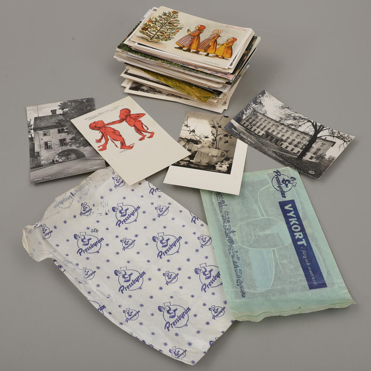 POSTCARDS, approx. 150 pcs, 20th century.