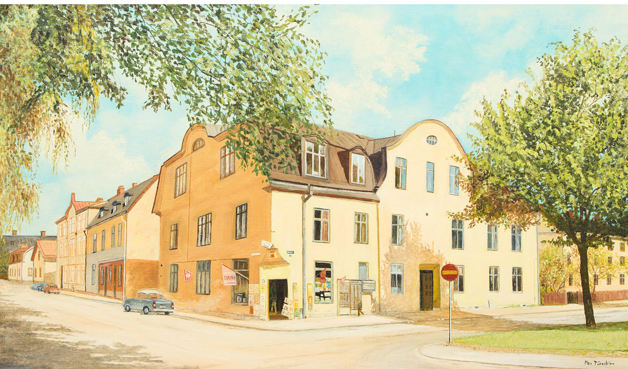 PER TÄRNSTRÖM. "Hörnet Vindhemsgatan Ringgatan 19-23 Uppsala 1971".