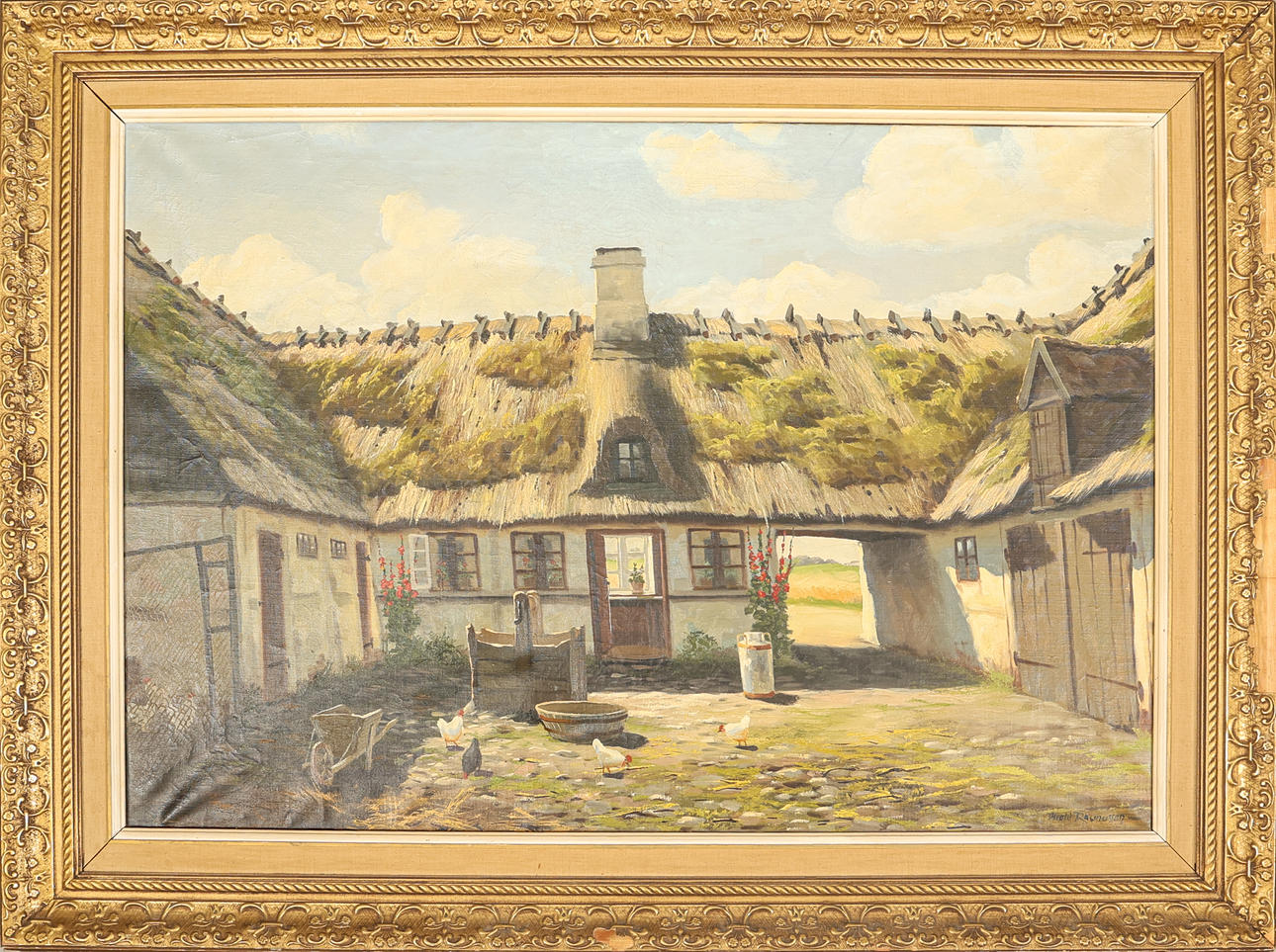 OSVARLD RASMUSSEN. Olja på duk, signerad.